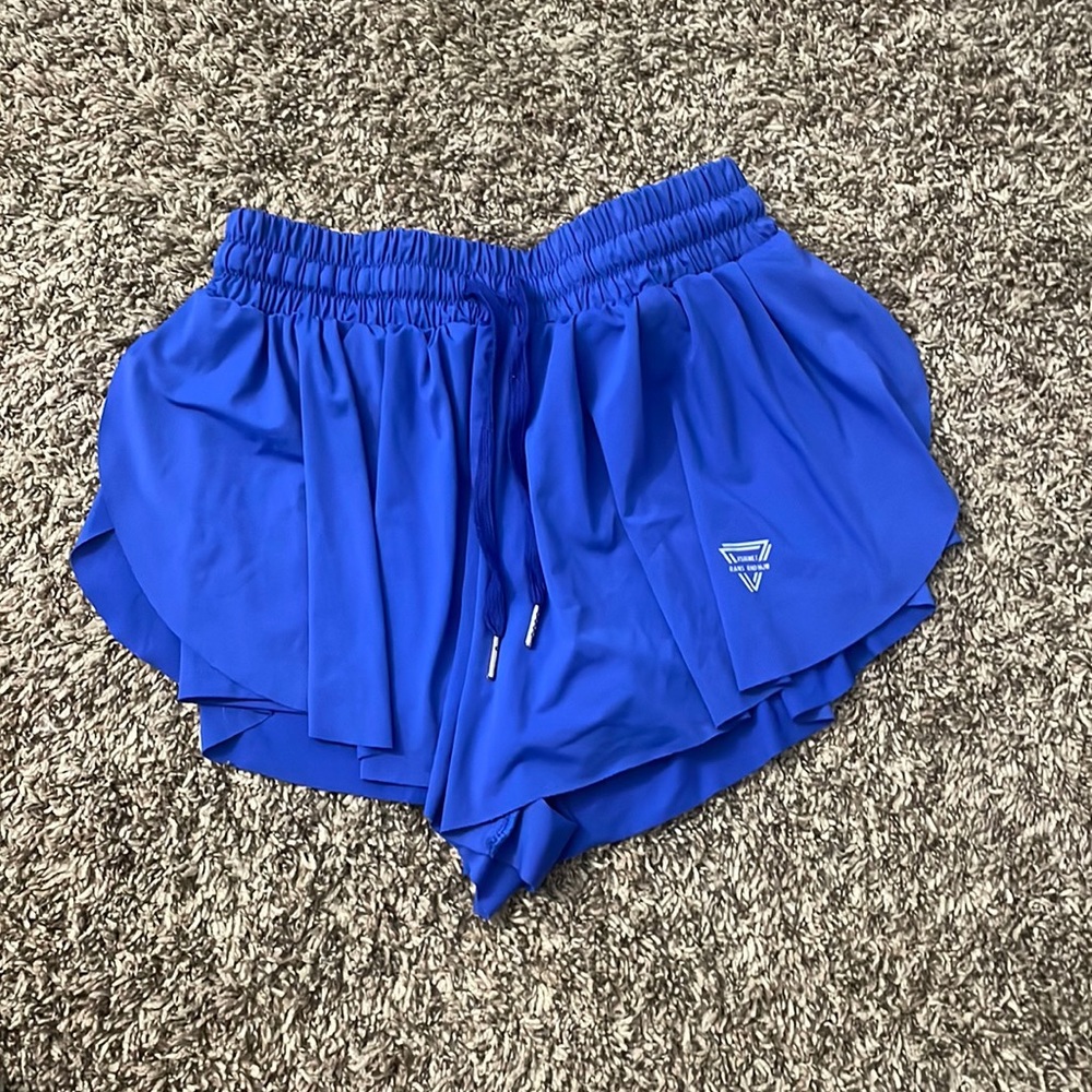 Blue flowey shorts